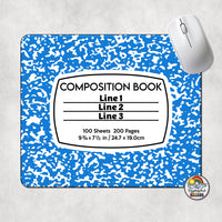 Composition Book Mouse Pad