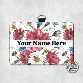 Burgundy Floral Horizontal