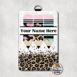 Boho Teal Leopard Vertical