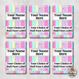 Lots of Lockers-Hall Pass Set