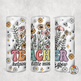 Teacher Wild Flowers Tumbler