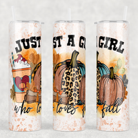 Just a Girl Who Loves Fall Tumbler
