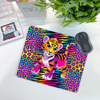 Neon Tiger Mouse Pad
