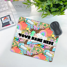 Teacher Things Leopard Mouse Pad