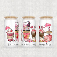 Valentines Glass Can 16 oz.