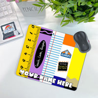 School Supplies Mouse Pad
