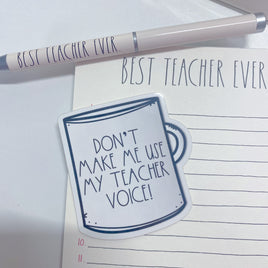 Teacher Voice Sticker